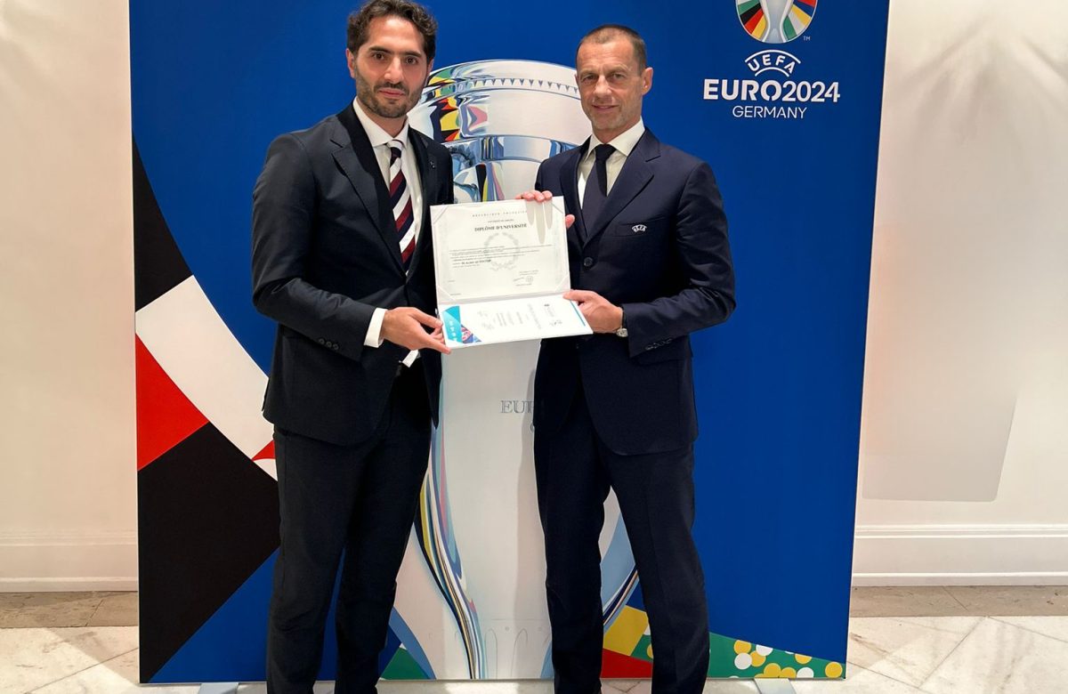 UEFA Başkanı Čeferin, Hamit Altıntop’a Diploma Verdi
