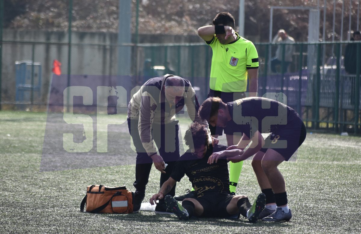 Yeşilordu Futbol Kulübü Kaptanının Talihsiz Sakatlığı, Burnu Kırıldı