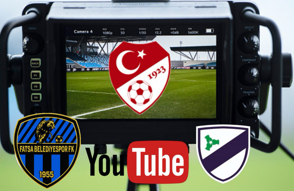 Fatsa Belediyespor ve Orduspor 1967 A.Ş. Maçları YouTube’da