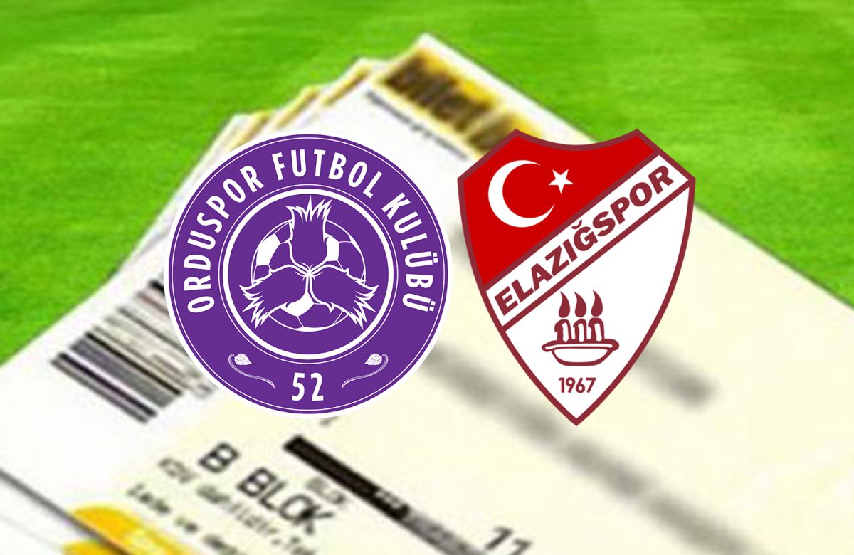 52 Orduspor Futbol Kulübü-Çimentaş Elazığspor Maçı Biletleri Ne Zaman Satışa Çıkacak?