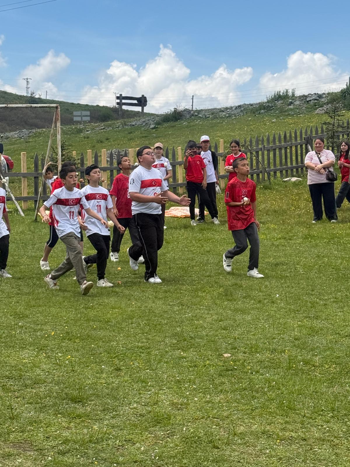 Ordu Çambaşı’nda Milli Takım’a Pankartlı Destek